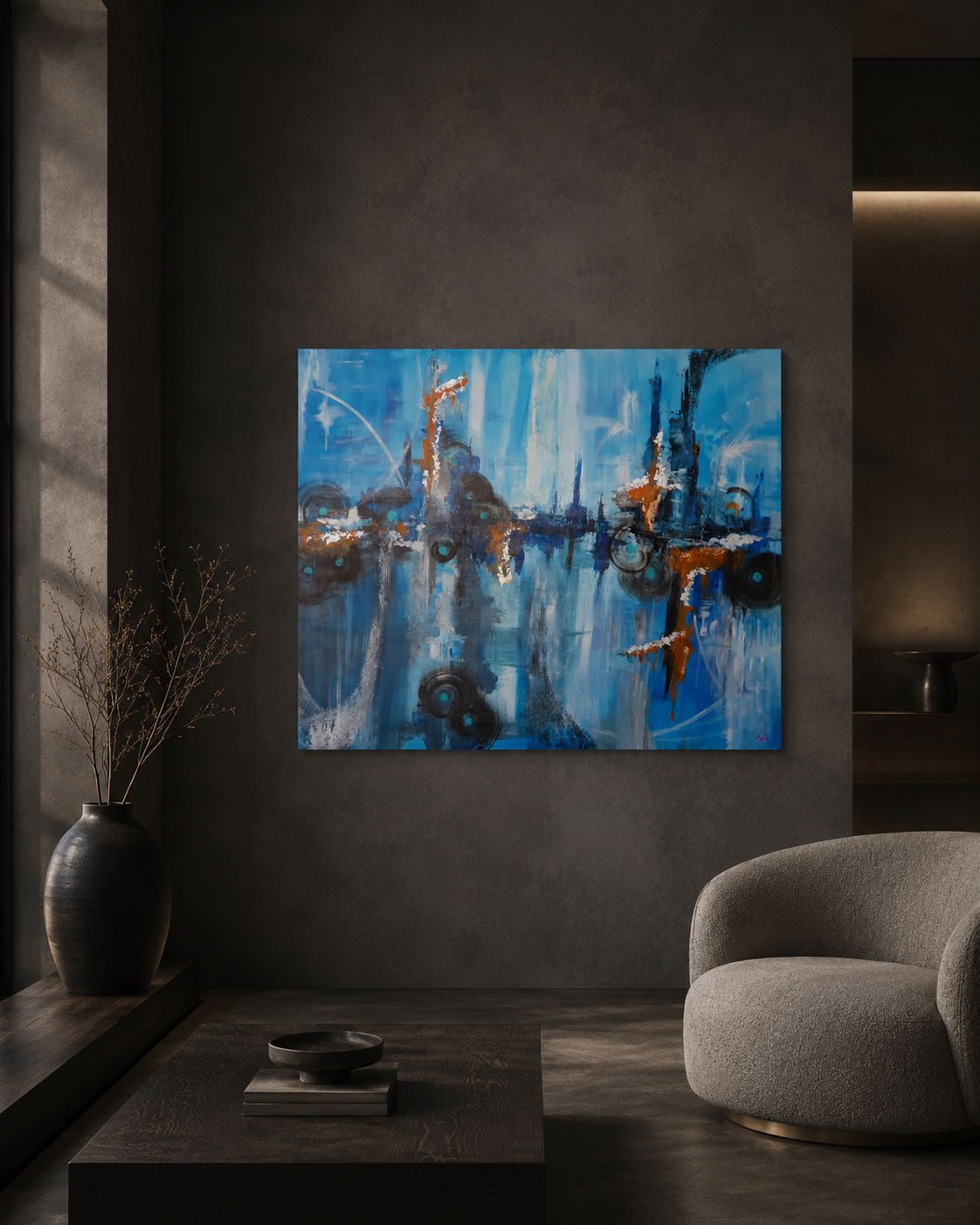 Industrial Towers of Cobalt Nebula