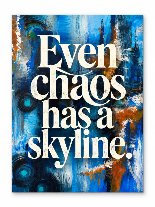 Even chaos has a skyline.