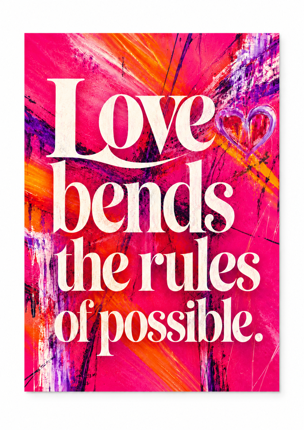 Love bends the rules of possible.