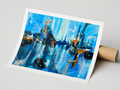 Industrial Towers of Cobalt Nebula - Limited Edition Fine Art Print