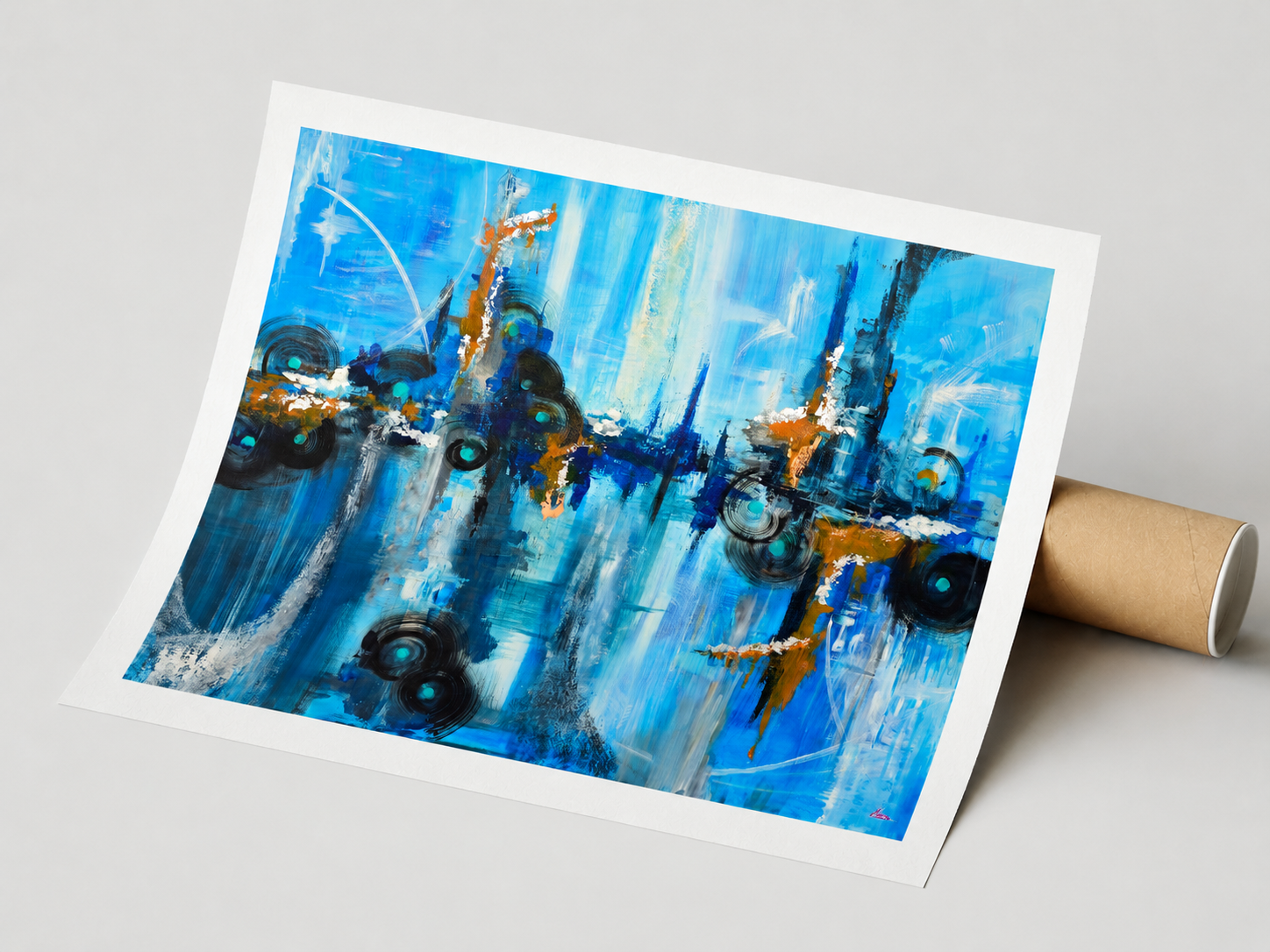 Industrial Towers of Cobalt Nebula - Limited Edition Fine Art Print