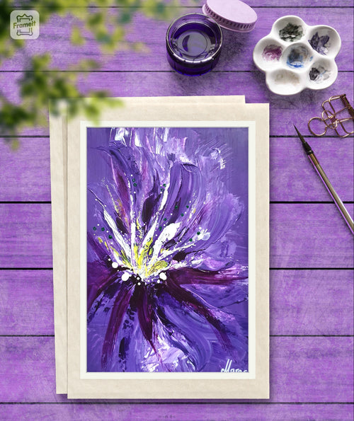 BLOOMING IN THE PURPLE SHADOWS