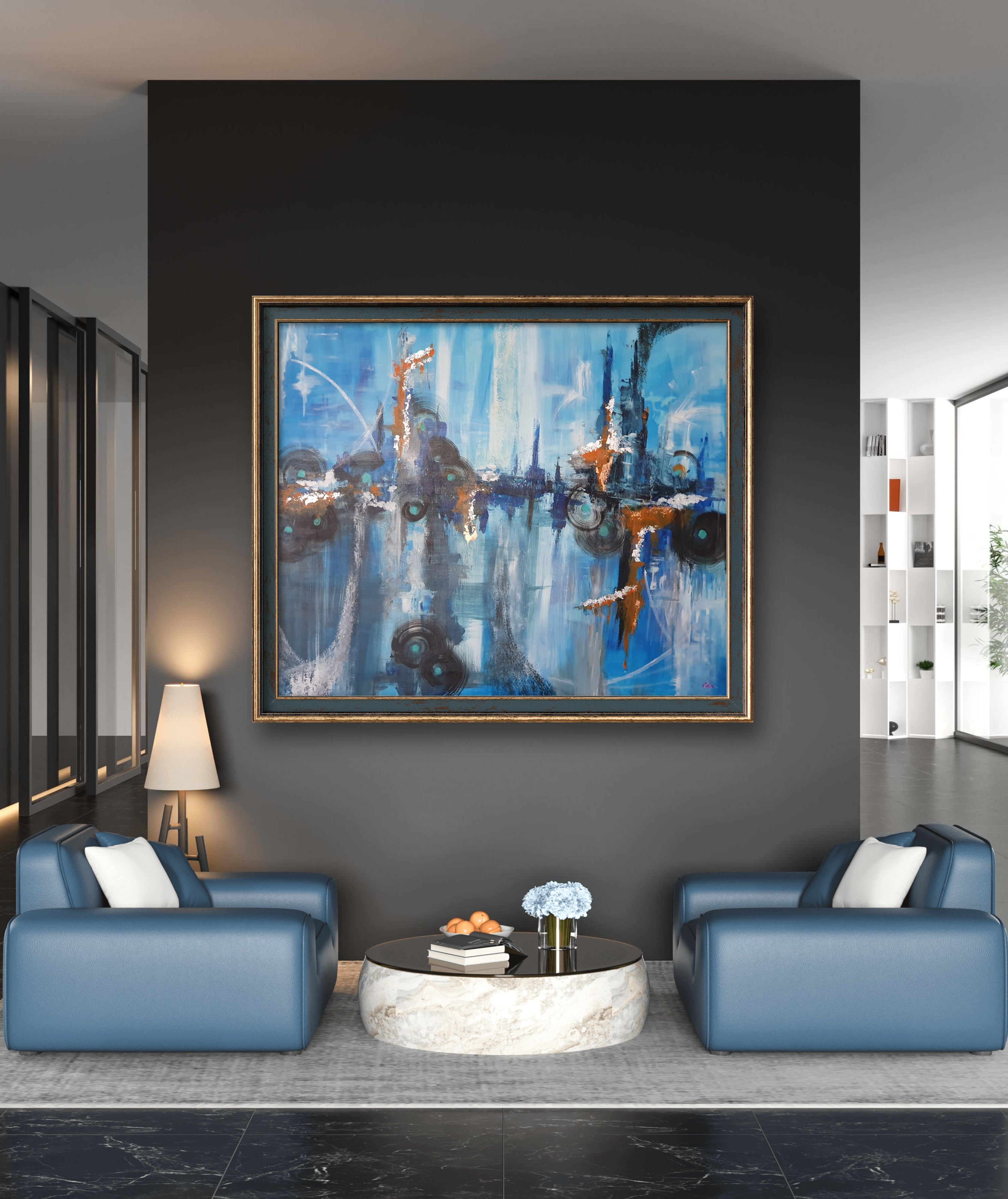 Industrial Towers of Cobalt Nebula