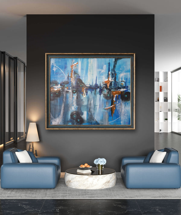 Industrial Towers of Cobalt Nebula